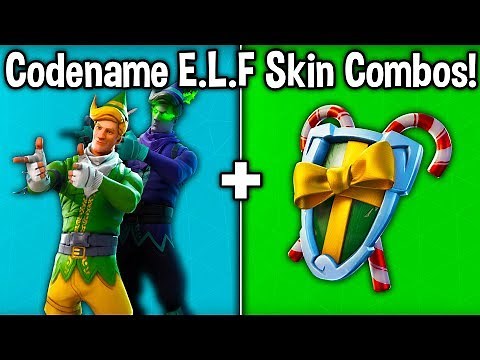 20 BEST "CODENAME E.L.F." SKIN + BACKBLING COMBOS! (Fortnite Minty Elf Combos)