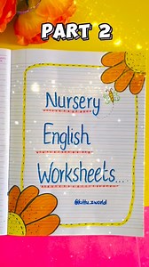 2M views · 20K reactions | Part 2. Nursery English worksheets....