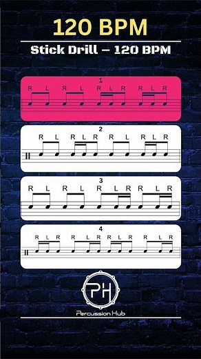 Level Up Your Rudiments – 120 BPM Drum Challenge #drummer #drums #drumcover