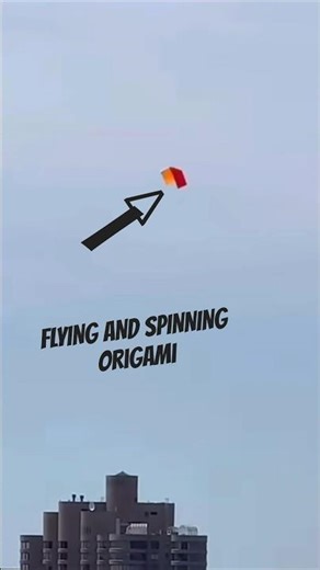 How To Make a Flying and Spinning Origami Super Easy #flyingorigami #spinningorigami #howto #shorts