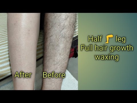 Leg waxing/How to do full hair growth leg waxing/ Step by step tutorial for beginners