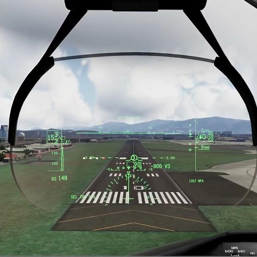 [P3D] - Boeing 787-9 Landing HUD View