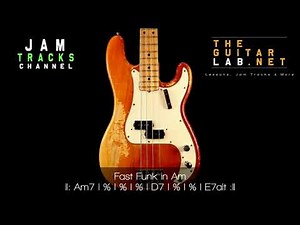 Bass Backing Track : Fast Funk in Am