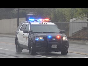 Rainy Day: LACoFD, LASD Responding Code 3 & Detention at Gunpoint