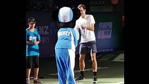 11K views · 285 reactions | 19-time Grand Slam champion Roger Federer as you've never seen him before... getting the Shanghai Tennis Masters event underway with a dance-off with Mickey Mouse (Thanks to @tennistv for the pictures) 藍 | BBC Breakfast | Facebook