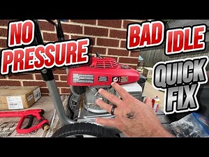 POWER WASHER FIX- NO PRESSURE-BAD IDLE- UNLOADER VALVE REBUILD.