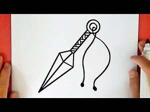 HOW TO DRAW A KUNAI