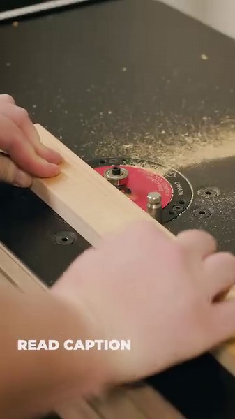 DON'T BE CONFUSED! We often get questions about what the Starting Pin is for on our router lifts! This pin is perfect for beginning cuts where a fence cannot be used. Bracing your workpiece on the starter pin and easing into a cut allows you to safely control your work piece and prevent accidents from happening. The starter pin comes complementary with all of our router lifts and you can purchase those lifts or the Whiteside UDC9112 Router Bit from our website ( jessem.com ). #woodworking #woodw