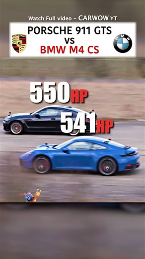 New Porsche 911 GTS vs BMW M4 CS — DRAG RACE