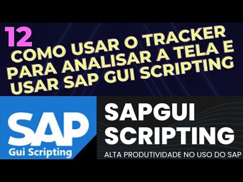 Tutorial 12 - Como usar o Tracker para analisar a tela e usar o SAP Gui Scripting - SapGui Scripting