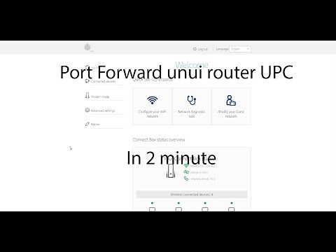 Port Forward unui router UPC