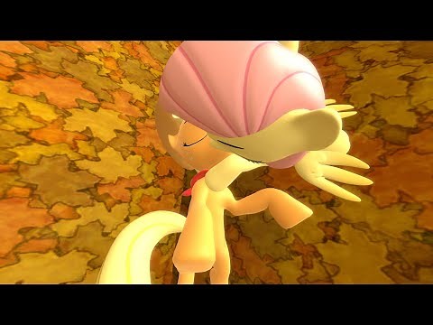 Fluttershy Kisses Applejack Unexpectedly[MLP SFM AppleShy]