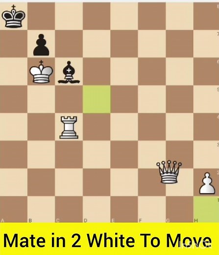 Solved Chess Puzzle-582.Find Checkmate in 2 Moves For White #chess #chesscom #checkmateintwo #puzzle