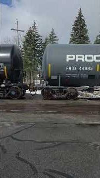 CN 3292, 3927, GTW 5934, 6224 Eastbound train with FBOX TTX box cars, Union Pacific auto rack
