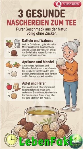 3 GESUNDE NASCHEREIEN ZUM TEE