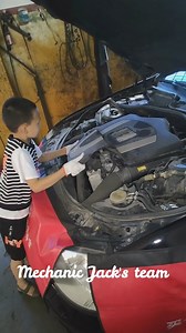 4M views · 45K reactions | My child start to learn doing maintenance for car #mechanic #mechanicjack #maintenance #learning #mercedes #benz | Mechanic Jack's team | Facebook