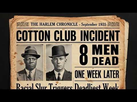 1935 News: Dutch Schultz's Racial Insult to Bumpy Johnson — 8 Men Dead in a Week