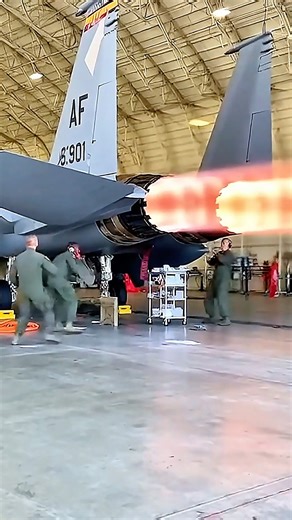 F-15 Engine Test Goes Wild on the Flight Line!