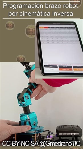 Programación de brazo robot por cinemática inversa