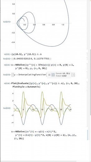 Solving differential equations with the Wolfram Language