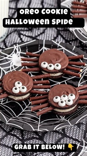 🕷️🍪 Spooky Oreo Cookie Halloween Spiders