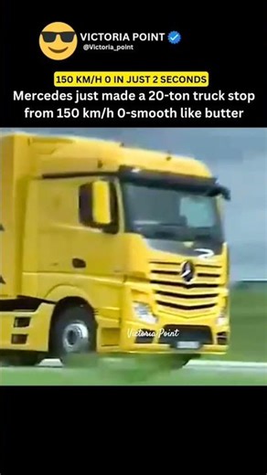 Mercedes-Benz Actros: Advanced Braking System - The Truck That Stops Itself #shorts