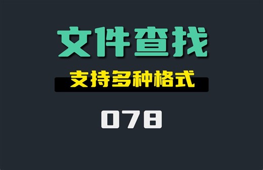 怎么查找电脑中的文件？它支持多种文件格式查找