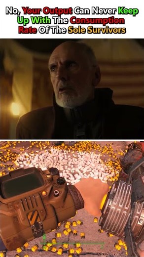 Your Output Can Never Keep Up with the Consumption Rate of the Sole Survivor #Fallout #FalloutTVShow