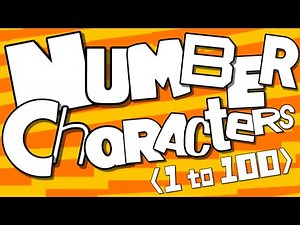 Number Characters: 1 to 100