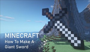 Minecraft Tutorial: How to make a giant sword Minecraft Blog