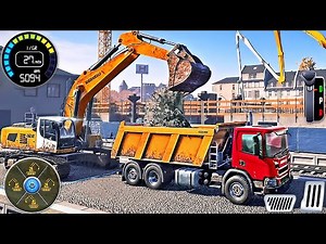 JCB Highway Road Builder Construction 3D - City Excavator Loading Simulator - Android GamePlay