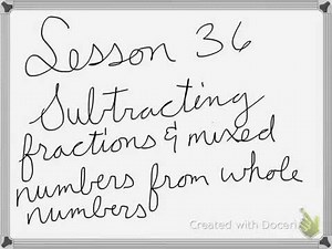 Saxon Math Course 1 lesson 36