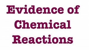 Five Evidences of Chemical Reactions
