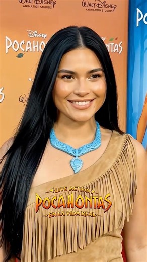These Actors NAILED the Red Carpet as Pocahontas Characters 🌟🎥 #RedCarpet #Disney