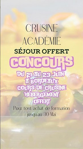 Gagne ton séjour chez Crusine Academie