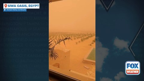Watch: Intense dust storm turns Egypt's sky eerie orange
