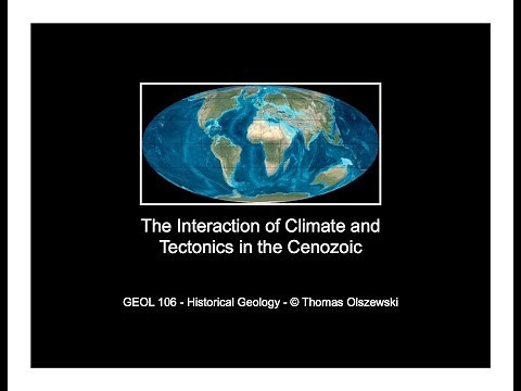 Cenozoic Climate and Tectonics