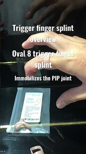 Trigger finger splint overview