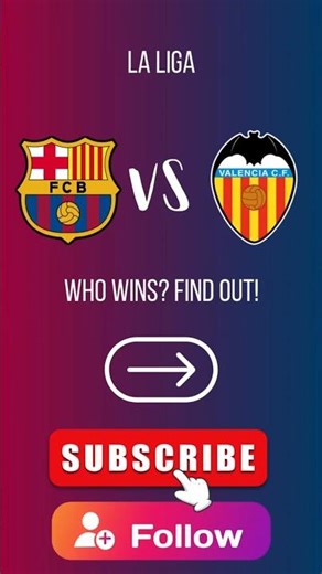 Barcelona vs Valencia | La Liga Showdown