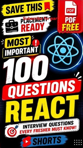Top React.js Interview Questions & Answers for Freshers ⚛️🔥 #handwrittennotes