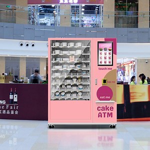 [Hot Item] Automatic Mini Cakes Bento Cakes Vending Machine Bts Bento Cake Vending Machine with 8 Shelves