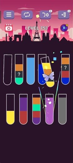 water sort puzzle level 753 guru #games