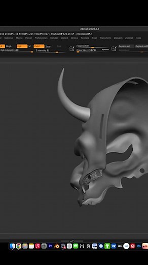 Full Oni Mask Tutorial | From Sculpting to 3D Printing using zbrush on my YouTube. 3d printing on the Photon Mono M7 Max, M7 Pro, and Kobra S1 by anycubicofficial | Jully Molinna | Facebook