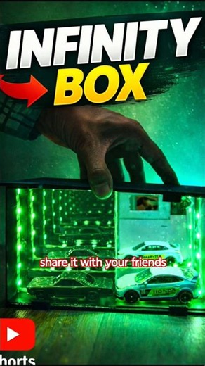 infinity illusion box for hotwheel #short #walldecor #diy #art #new #trending