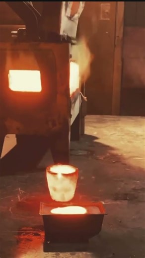 Making a knife guard from molten copper #forging #blacksmith #metalwork #blade #handmade #diy