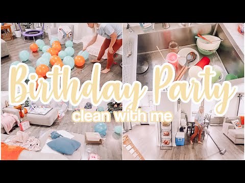 BIRTHDAY PARTY CLEAN WITH ME 2021 // DAYS OF SPEED CLEANING MOTIVATION // MOTIVATIONAL CLEANING