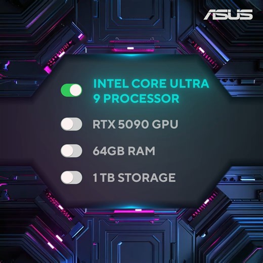 2.3K views · 861 reactions | One button to rule them all. Unlock the ultimate performance with the ASUS ROG Strix Scar 18 (G835LX). Powered by the insane Intel Core Ultra 9 and the revolutionary RTX 5090, this isn't just a laptop—it's a dominance statement. It's the Best of the Best! | ASUS Republic of Gamers | Facebook