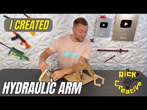 CREATE YOUR OWN HYDRAULIC ARM WITH CARDBOARD AND SYRINGES | NEW CHANNEL RICK CREATIVE EASY CRAFTING