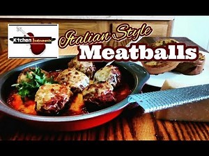 Braised Italian Style Meatballs with Herb Garlic Toast! (Meatball Recipe) | Kitchen Instruments