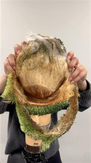 Watch me remove Ryan’s Chia hair / anything but hair ASMR #satisfying #cosmetology #shearcut #barber